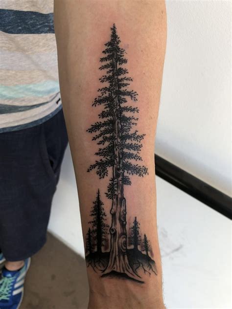 tattoos of trees on back|realistic tree tattoo.